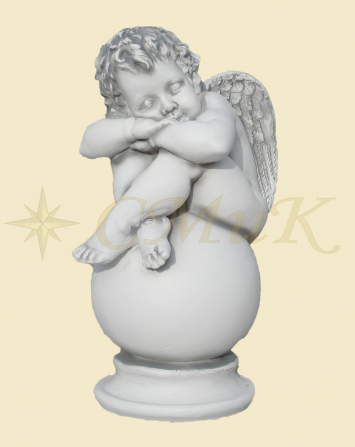 Скульптура ангел на шаре(больш.1)